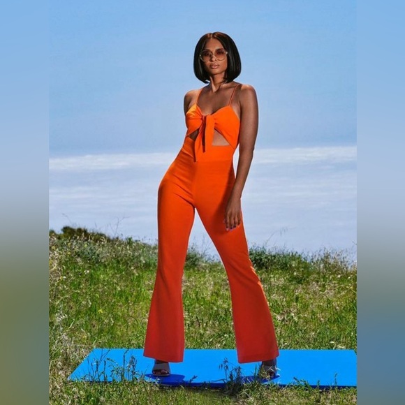 Lita by Ciara Tie Front Jumpsuit, XL *NWT - Picture 1 of 6